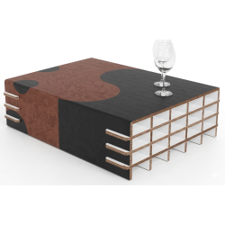 table basse en carton MONT BLANC